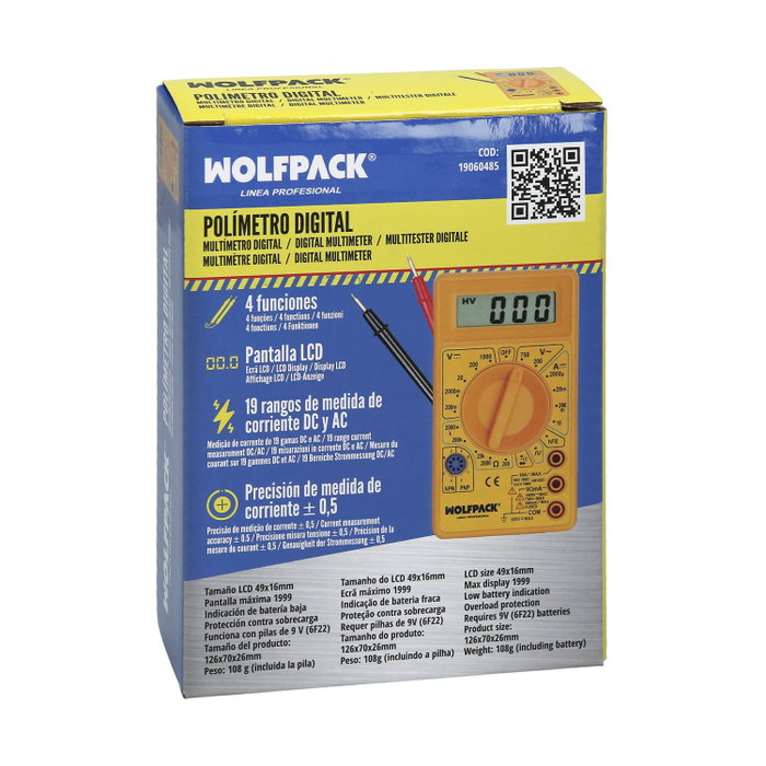 WOLFPACK LINEA PROFESIONAL Polimètre digital professionnel