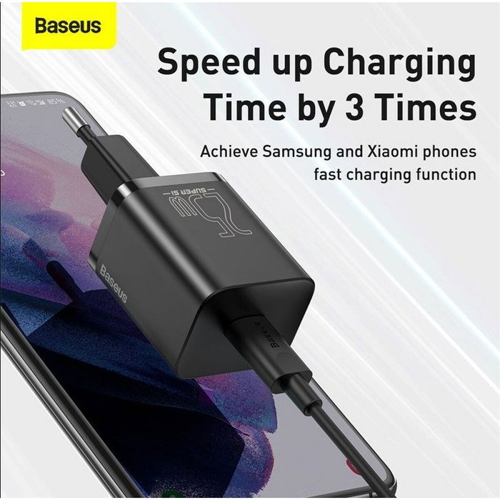 Baseus TZCCSUP-L01 Noir Chargeur mural