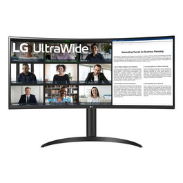 LG Moniteur 34WR55QK-B 34" UltraWide QHD (3440x1440) 160Hz 1ms Curved USB-C HDR400, Noir