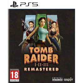 Just For Games - Tomb Raider I-III Remastered Starring Lara Croft - Jeu PS5 - Collection remastérisée avec extensions
