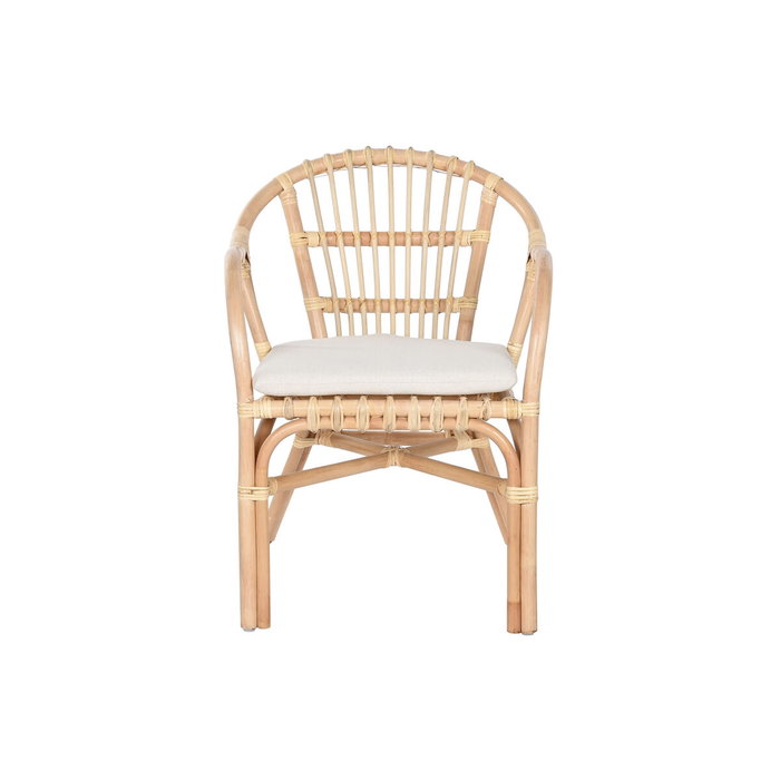 Home ESPRIT Ensemble Table + 2 Chaises Blanc Naturel Home ESPRIT Ensemble Table + 2 Chaises Blanc Naturel