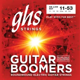 GHS Boomers® Nickel Low Tune 11-53 Jeu de cordes électriques