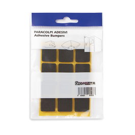 HERRAJES ALK Antidérapant adhésif rectangulaire noir 25x35 mm (6 unités)
