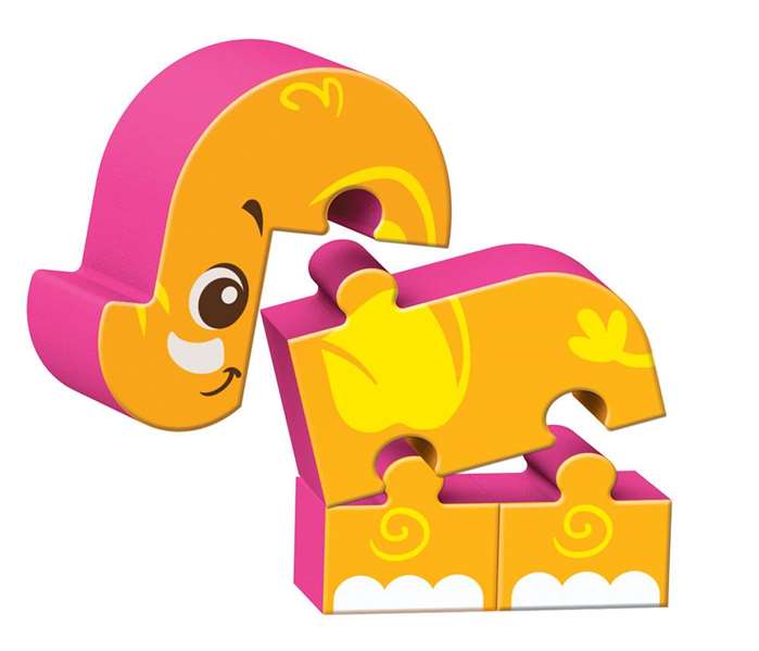 Reig Sound Puzzles Zoo - Blocs et figurines avec animaux du zoo, puzzle sonore éducatif sans piles pour enfants à partir de 1 an