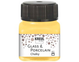 Kreul Peinture verre et porcelaine Glass & Porcelain Chalky mate Jaune safran 20ml