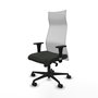 Piqueras y Crespo Chaise de Bureau Albacete XL Noir et Blanc