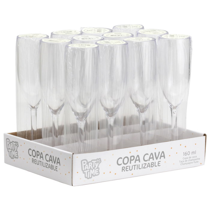 Party Time Copa Cava 160 ml Réutilisable Party Time Copa Cava 160 ml Réutilisable