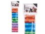 MASCOW Set de 15 rouleaux de sacs pour animaux multicolores