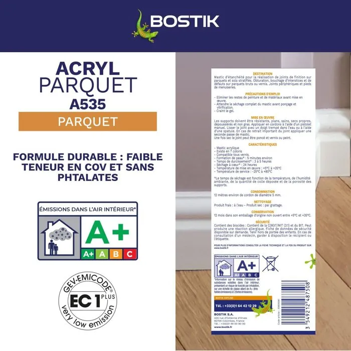 Bostik Joint Acryl Parquet Chêne foncé 300 ml