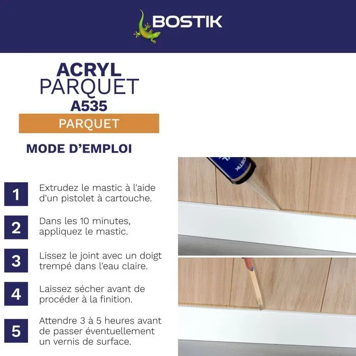 Bostik Joint Acryl Parquet Chêne foncé 300 ml