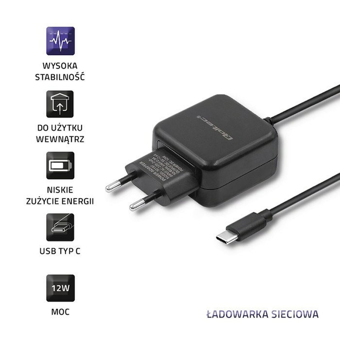 Qoltec Chargeur mural 50197 Noir 12 W Qoltec Chargeur mural 50197 Noir 12 W