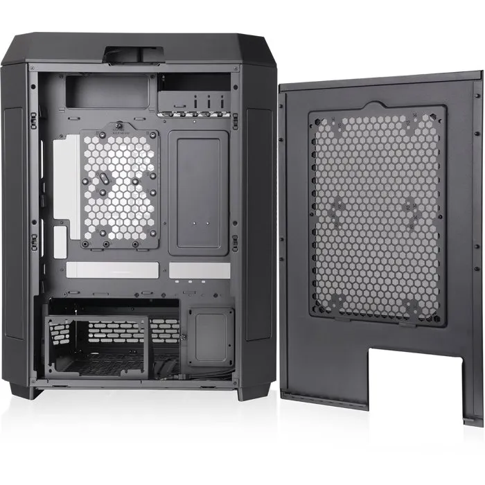 Thermaltake The TOWER 600 - Boîtier PC Moyen Tour Noir sans Alimentation - Format ATX - 2 Ventilateurs 140mm Inclus - Panneaux Verre Trempé - Ports USB-C et USB 3.0