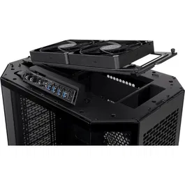 Thermaltake The TOWER 600 - Boîtier PC Moyen Tour Noir sans Alimentation - Format ATX - 2 Ventilateurs 140mm Inclus - Panneaux Verre Trempé - Ports USB-C et USB 3.0