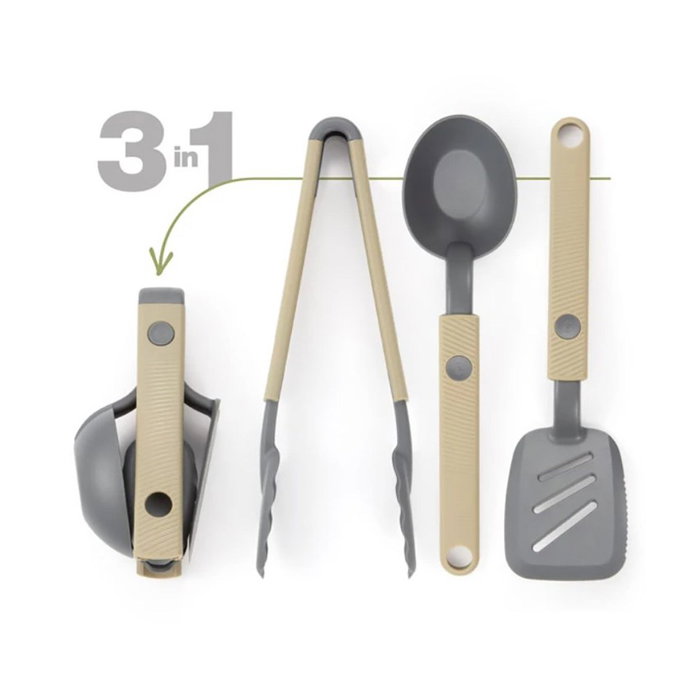 Tescoma Move Ensemble d'ustensiles de cuisine pliables, 3 pièces