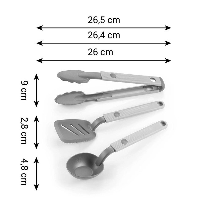 Tescoma Move Ensemble d'ustensiles de cuisine pliables, 3 pièces