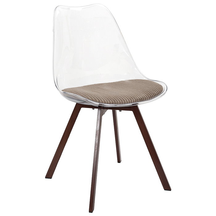 Home Deco Factory Chaise de travail Scott avec coussin taupé Home Deco Factory Chaise de travail Scott avec coussin taupé