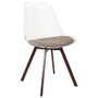 Home Deco Factory Chaise de travail Scott avec coussin taupé