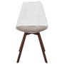 Home Deco Factory Chaise de travail Scott avec coussin taupé