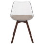 Home Deco Factory Chaise de travail Scott avec coussin taupé
