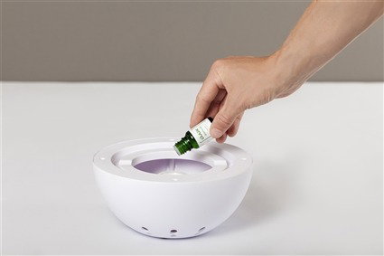 Duux DUAP02 Purificateur d'air Sphere Blanc avec diffuseur d'huiles essentielles et aromathérapie