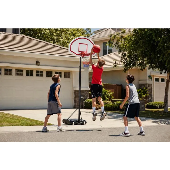 Rezo Panier de basketball réglable de 1,65 à 2,10 m avec roues Rezo Panier de basketball réglable de 1,65 à 2,10 m avec roues
