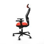 Piqueras y Crespo Chaise de Bureau avec Appui-tête Jorquera 3D036G2 Orange Foncé