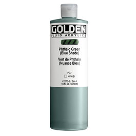 Golden Vert phtalo, ton bleu Acrylique Fluide 473 ml
