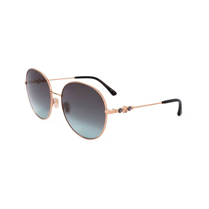 Jimmy Choo BIRDIE-S-PEF-IB Lunettes de soleil rondes en métal doré Jimmy Choo BIRDIE-S-PEF-IB Lunettes de soleil rondes en métal doré