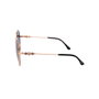 Jimmy Choo BIRDIE-S-PEF-IB Lunettes de soleil rondes en métal doré