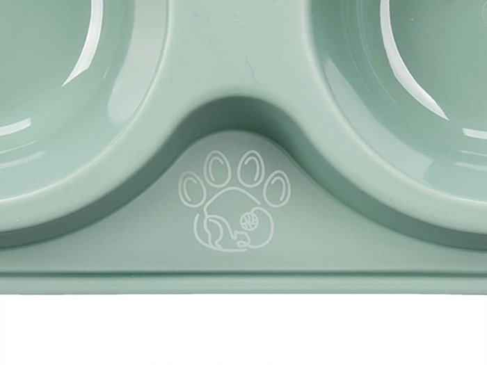 MASCOW Mangeoire double en plastique assortie