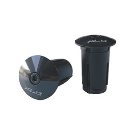 XLC BT-X40 Jeu de bouchons de guidon noir