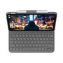 Logitech 920-011423 - Slim Folio, Clavier Bluetooth et Housse pour iPad Pro 12,9 pouces (5e/6e gén.), Gris