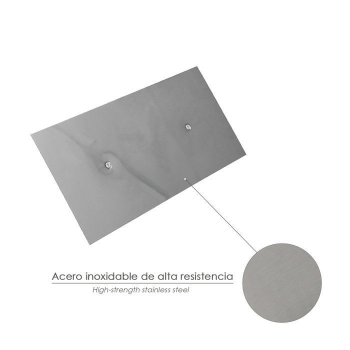 WOLFPACK LINEA PROFESIONAL Llana Professionnelle en Acier Inoxydable 300x150mm WOLFPACK LINEA PROFESIONAL Llana Professionnelle en Acier Inoxydable 300x150mm