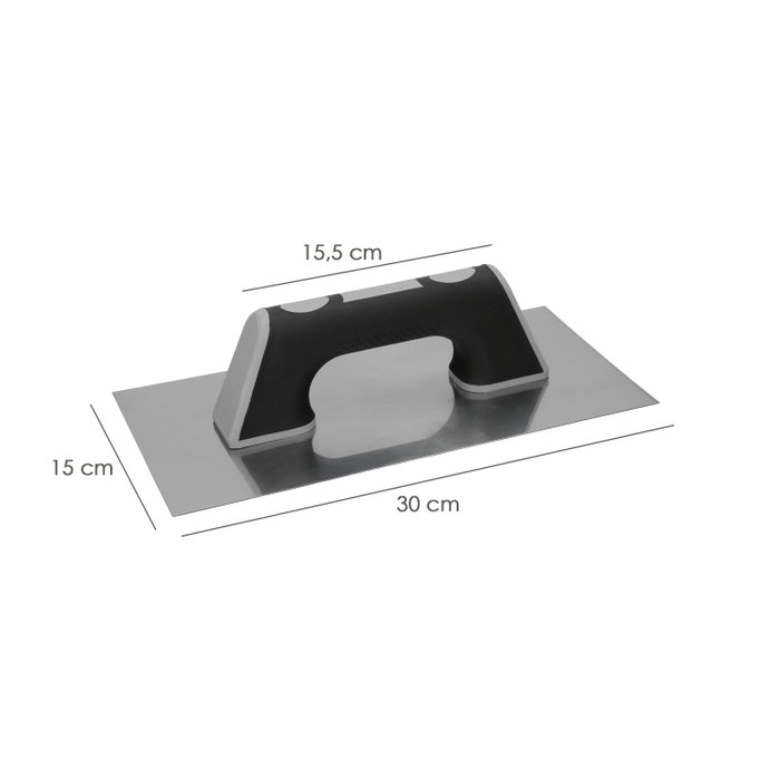 WOLFPACK LINEA PROFESIONAL Llana Professionnelle en Acier Inoxydable 300x150mm WOLFPACK LINEA PROFESIONAL Llana Professionnelle en Acier Inoxydable 300x150mm