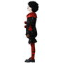 Déguisement Clown Noir à Pois Unisexe Enfant 7-9 Ans, Col Volumineux Style Cirque, Polyester, pour Halloween et Fêtes