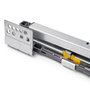 Emuca Rack avec glissières à extension totale et à fermeture douce pour accessoires d'armoire Quartz, 1062-1088mm, Aluminium et plastique, Titane