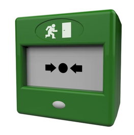 CQR Bouton de libération de porte d'urgence à triple pôle avec buzzer/LED