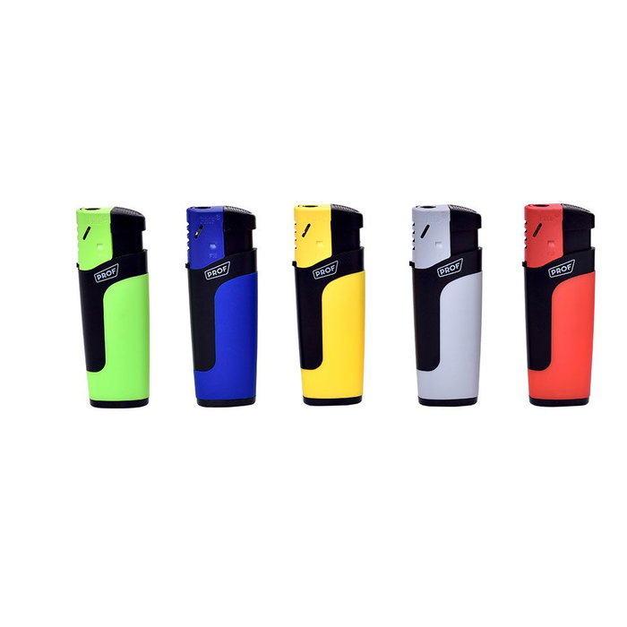 Prof Briquet électronique classique couleurs assorties 8.1 x 2.8 x 1.3 cm Prof Briquet électronique classique couleurs assorties 8.1 x 2.8 x 1.3 cm