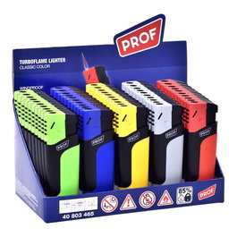 Prof Briquet électronique classique couleurs assorties 8.1 x 2.8 x 1.3 cm
