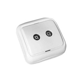 Edm Série Spa Base TV et Radio Surface 77 x 77 x 30 mm Blanc