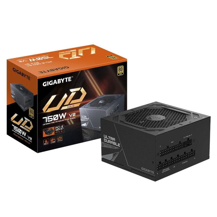 Gigabyte GP-UD750GM PG5 V2 Alimentation 750W 80 Plus Gold ATX 3.1 PCIe 12VHPWR Silencieuse Gigabyte GP-UD750GM PG5 V2 Alimentation 750W 80 Plus Gold ATX 3.1 PCIe 12VHPWR Silencieuse