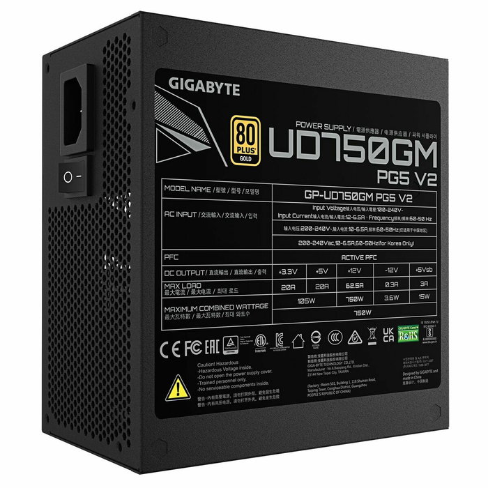 Gigabyte GP-UD750GM PG5 V2 750 W 80 Plus Gold