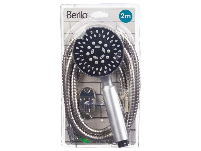 Berilo Téléphone Douche avec Flexible 2 M Base Noire 14x24.5x4.5 cm Métal (Set de 12) Berilo Téléphone Douche avec Flexible 2 M Base Noire 14x24.5x4.5 cm Métal (Set de 12)