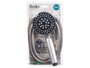 Berilo Téléphone Douche avec Flexible 2 M Base Noire 14x24.5x4.5 cm Métal (Set de 12)
