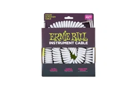 Ernieball Ultraflex Spiral Jack-Jack Blanc 7,62 m