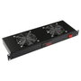 Lanview Logon RAF300BL Module de ventilation rack 1U avec 2 ventilateurs et thermostat numérique