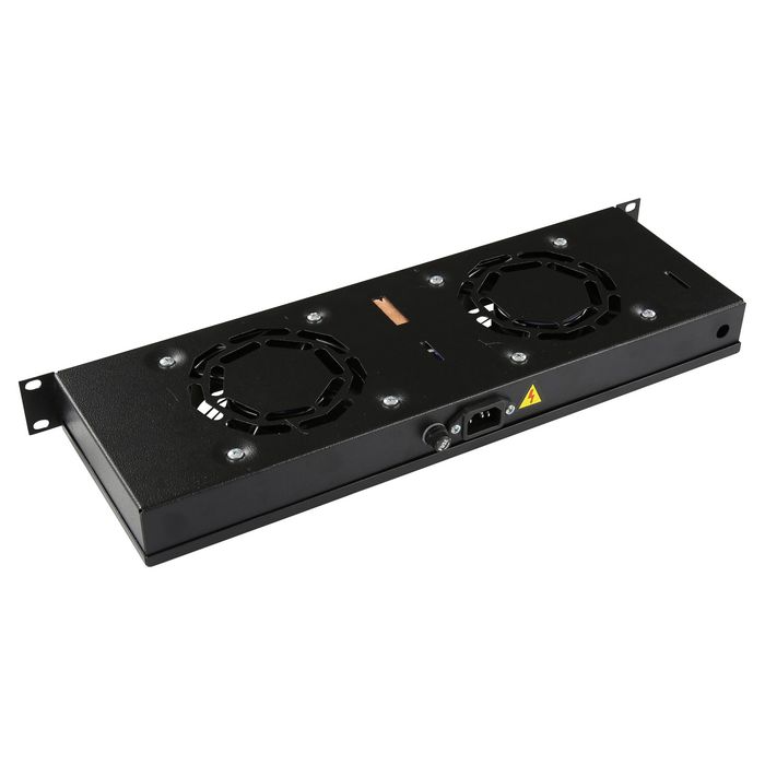 Lanview Logon RAF300BL Module de ventilation rack 1U avec 2 ventilateurs et thermostat numérique