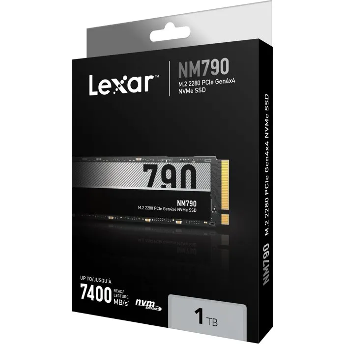 Lexar NM790 512 Go SSD M.2 2280 PCIe Gen 4x4