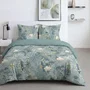 Today Parure de lit motif floral bleu 260 x 240 cm