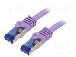 LOGILINK Cordon de raccordement Cat 6a S/FTP 10m violet